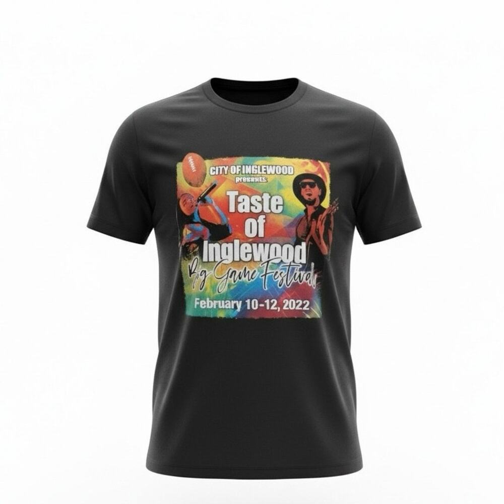 Taste of Inglewood Big Game Festival 2022 T-Shirt Small